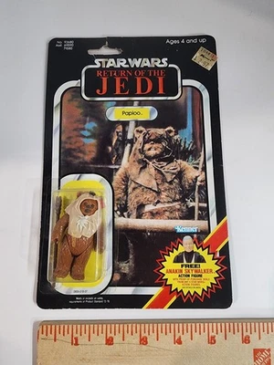 Paploo (Ewok) - STAR WARS - ROTJ 1984 79C Back MOC Kenner - Image 1 of 4