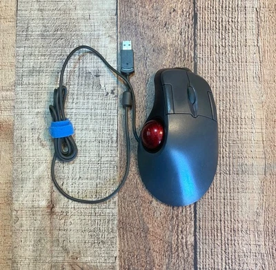 Microsoft Trackball Optical 1.0 PS2/USB Compatible Mouse Ergonomic EUC WORKING - Image 1 of 4