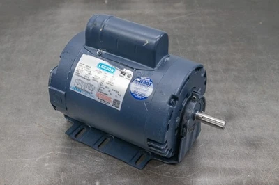 Leeson 110054.00 Electric Motor 1 HP 1725 Rpm 1-PH 115/208-230 V 56H A6C17DR2J - Image 1 of 4