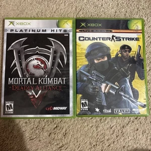 Microsoft Xbox Lot Mortal Kombat Deadly Alliance & Counter Strike Both Complete - Picture 1 of 5