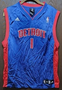 Adidas Blue Chauncey Billups Detroit Pistons Basketball Jersey Youth XL 18-20 - Picture 1 of 2