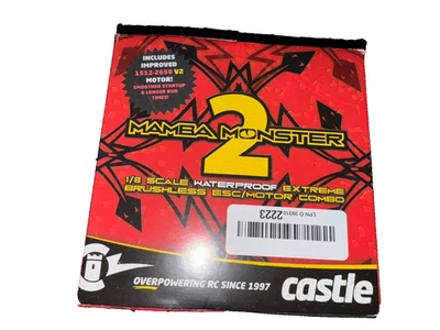 Castle Creations mamba monster2 1512-2650kv sensored brushless motor esc combo - Image 1 of 4