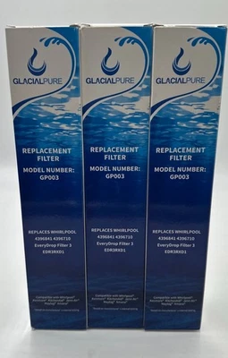 3x New Glacial Pure Replacement Refrigerator Filter Model GP003 4396841/4396710 - Image 1 of 2