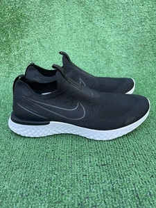 Nike Epic Phantom React Flyknit Men's Size 12 Running Shoes Black BV0417-001 - Picture 1 of 18