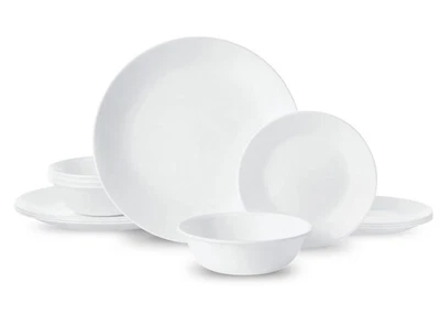 Corelle Winter Frost White 12-Piece Glass Dinnerware Set (Service for 4) - Image 1 of 4