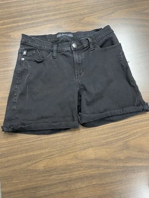 Rock & Republic Bumper Shoot Black Cutoff Mid Rise Shorts Sz 8 - Image 1 of 4