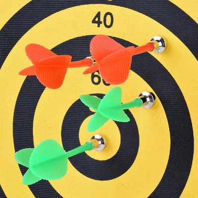 12x Colorful Magnetic Darts Safety Replacement  Kids Dartboard Indoor Game- - Image 1 of 4