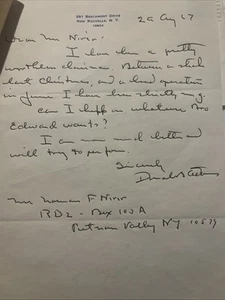 Brigadier General Donald B. Adams, United States Army Signed Letter 1967 - Picture 1 of 17