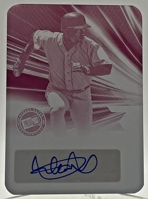 2024 Press Pass Ichiro Suzuki Auto Magenta Printing Plate Seattle Mariners #1/1 - Image 1 of 2