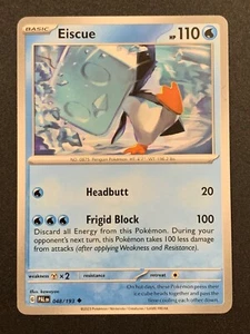 Eiscue | 048/193 | Poco común | S&V - Paldea Evolved | Juego de cartas coleccionables Pokémon - Imagen 1 de 3