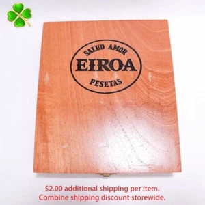 Eiroa Lanceros TCB Empty Wood Cigar Box 8" x 6.75" x 1.75" - Picture 1 of 11