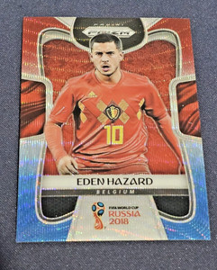 2018 Panini Prizm World Cup - Red/Blue Wave Prizm - Eden Hazard #13