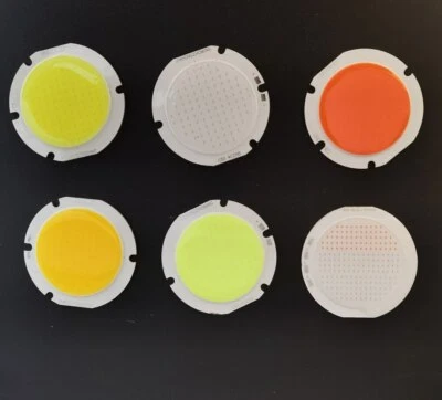 Módulo de chip de luz LED RGB 50mm 12V bombilla redonda a bordo para iluminación de decoración Foto 1 de 4