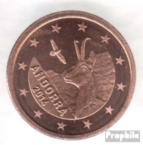 Andorra y 1 2014 Flor di cuño 2014 1 Cent Kursmünze - Imagen 1 de 1