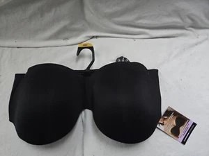 NWT Womens Strapless Bra. Black. 40 D. - Picture 1 of 7