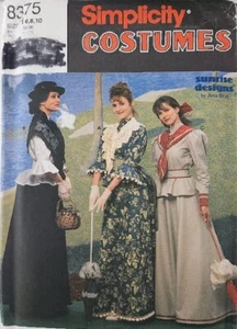 Costume Semplicità #8375 di Jana Beus primi 1900 Vittoriano Wmns Abiti 6 8 10 N - Foto 1 di 9