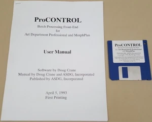 ProCONTROL ©1992-3 ASDG dla Działu Sztuki Professional (ADPRO) Commodore Amiga - Zdjęcie 1 z 3