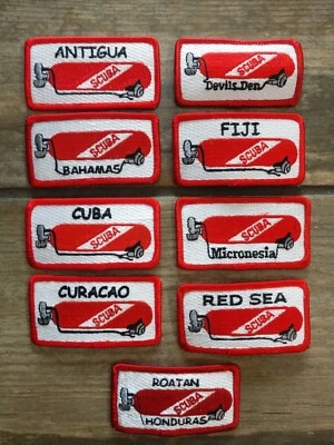 Scuba Location Patches, Scuba Dive Tank Patch - Image 1 of 2