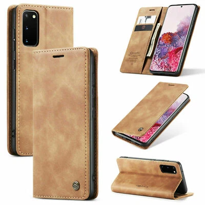 Para Samsung Galaxy S25 S24 S23 S22 S21 S8 Cuero Magnético Abatible Tarjeta Billetera Estuche Foto 1 de 4