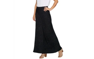 Falda de punto de colección Lisa Rinna con detalle de costura negra M A292278 QVC J - Imagen 1 de 4