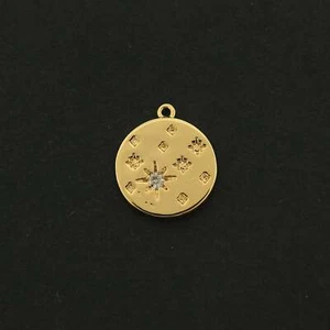 Charm Luna e Stella 14k - 2 Charms - Oro 14k Riempito - GLD245 - Foto 1 di 1