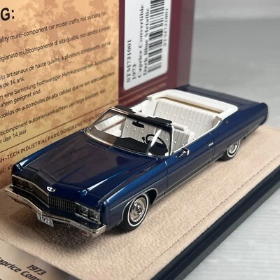 1/43 GLM Stamp Chevrolet Caprice Convertible Open roof Dark Blue 1973 STM731001 - Image 1 of 2