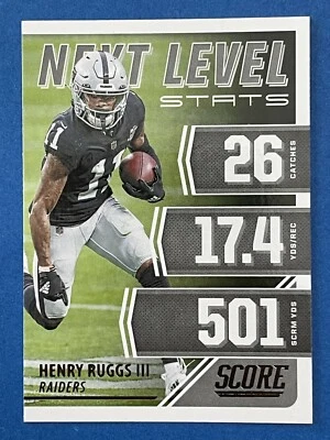 HENRY RUGGS III 2021 Score NEXT LEVEL STATS #NL25 Raiders - Image 1 of 2
