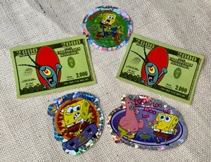 5 ~ 2002 Series #2 SpongeBob Money & Series #3 Stickers A & A Global Industries - Picture 1 of 7