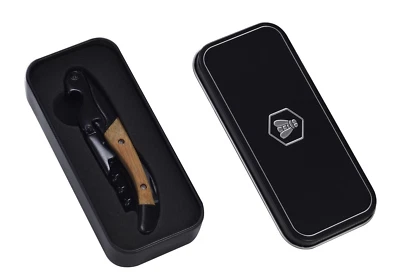 Laguiole Sommelier Kellnermesser Korkenzieher,Kapselheber in Geschenkdose Metall - Bild 1 von 4