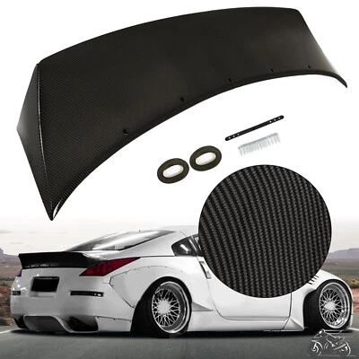 For Nissan 350Z 2003-08 Carbon Fiber Color Trunk Spoiler Rear Wing Ducktail Lip - Image 1 of 4