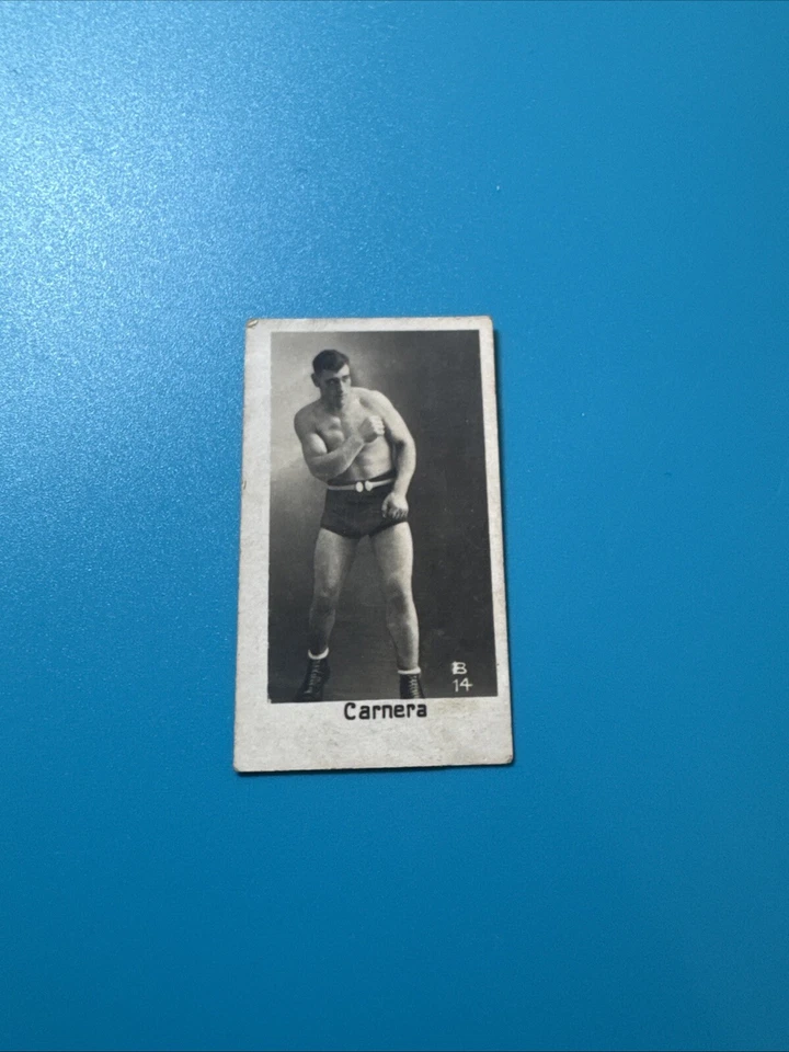 1932 la pie qui chante rare boxing card tobacco Scarce Primo Carnera - Image 1 of 4