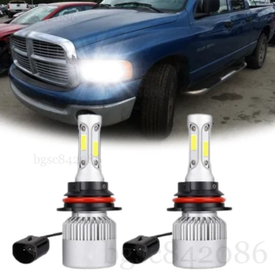 9004 HB1 LED Headlight Kit for Dodge RAM 1500 2500 3500 1994-2001 High/Lo Beam - Image 1 of 4