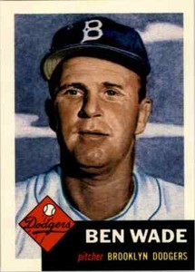 1993 TOPPS ARCHIVES - 1953 TOPPS - #4 BEN WADE - DODGERS -