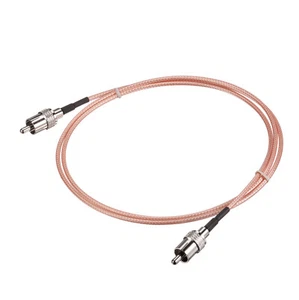 1M LOW LOSS COAX RF Cable RCA Male To RCA Male Coaxial RG179 Audio Cable 3FT - Picture 1 of 4