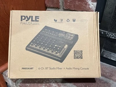 Pyle Professional Audio Mixer Sound Board Console/Desk System Interface PMXU63BT - Image 1 of 4