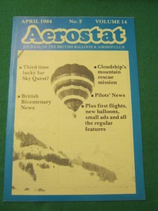 BALLOONING - AEROSTAT - April 1984 vol 14 # 2 - Picture 1 of 1
