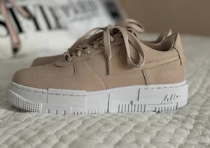 Size 7.5 - Nike Air Force 1 Pixel Particle Beige W - Picture 1 of 12