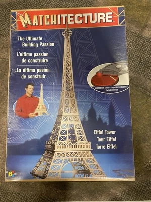 Matchitecture Eiffel Tower Matchstick Model Kit 6611 New in Shrink Wrap - Image 1 of 3