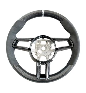 OEM Porsche 992 CARRERA TAYCAN MACAN CARBON FIBER Alcantara Steering Wheel URUS - Picture 1 of 5