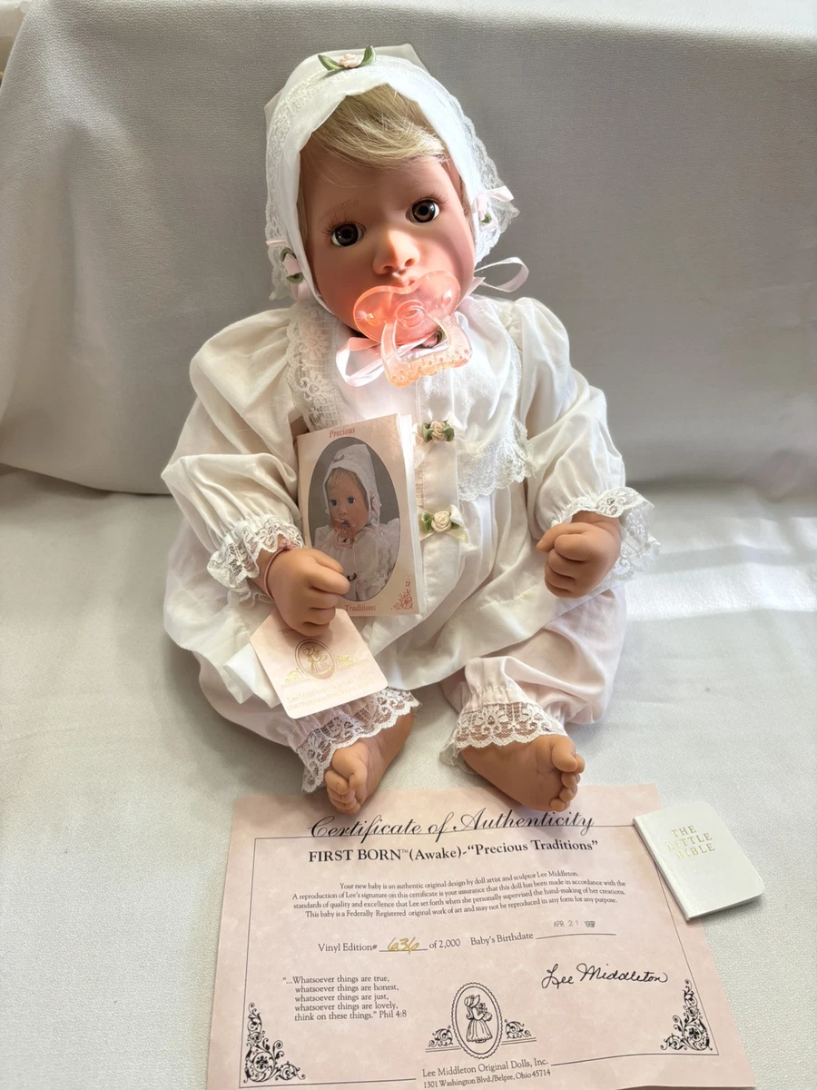 リーミドルトンドール Lee Middleton Baby Doll 1995 Signed Numbered 071294 Blue Eyes | eBay