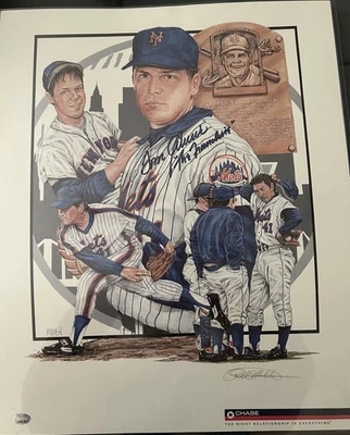 Tom Seaver Mets Autographed Lithograph 16x20 - Image 1 of 4