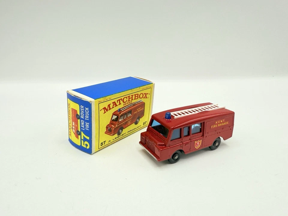 Matchbox Lesney No. 57c Land Rover Fire Truck Near Mint & Boxed - Image 1 of 4