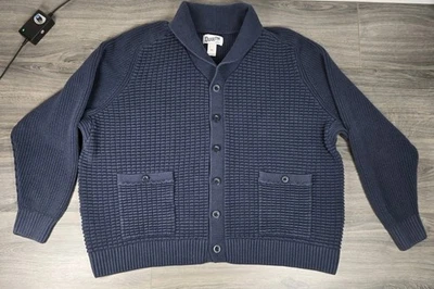 Suéter Cárdigan Duluth Trading para Hombres 3XL Azul Botón Peso Pesado Waffle Foto 1 de 4