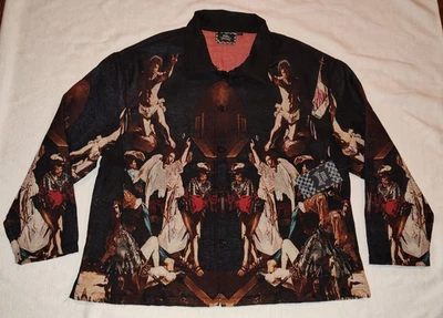 Rebel Vengeance AOP Tapiz Camisa Chaqueta Jesús Biblia Ángeles Hombres XXL 2XL NUEVO Foto 1 de 4