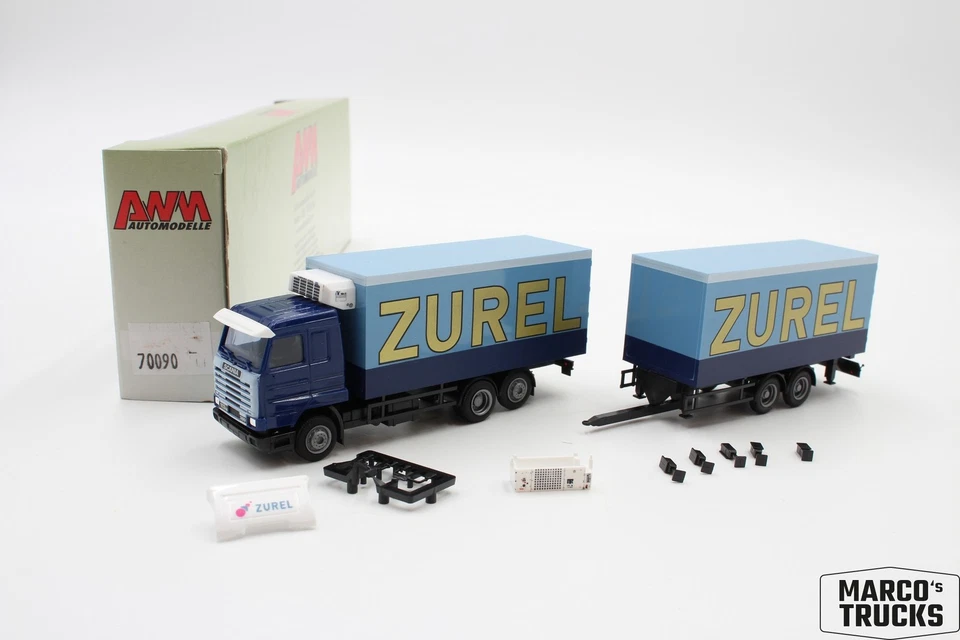 AWM Scania 113 380 refrigerated trailer truck "Zurel" 70090 1:87 /AW2892 - Image 1 of 1