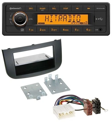 Continental 1DIN USB AUX MP3 Autoradio für Mitsubishi Colt Z30/Z30G/Z3B/Z3V ab 0 - Bild 1 von 4