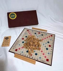 SCRABBLE GAME Vintage 1948 SELCHOW & RIGHTER CO  Missing Some Pieces - Picture 1 of 11