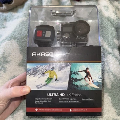 New:Akaso Brave 4 /4K-20MP Wifi Action Camera w/Sony Sensor HD Waterproof - Image 1 of 4