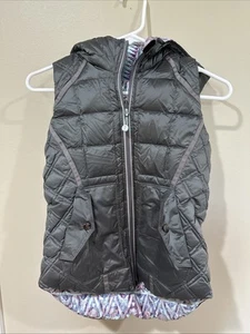 Ivivva by Lululemon Reversible Down Vest Girls Youth Size 10 - Picture 1 of 6