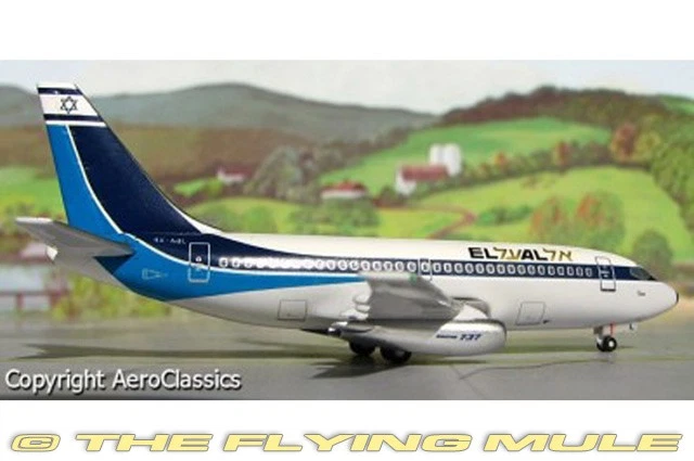 AeroClassics 1:400 737-200 El Al Israel Airlines 4X-ABL - Image 1 of 1